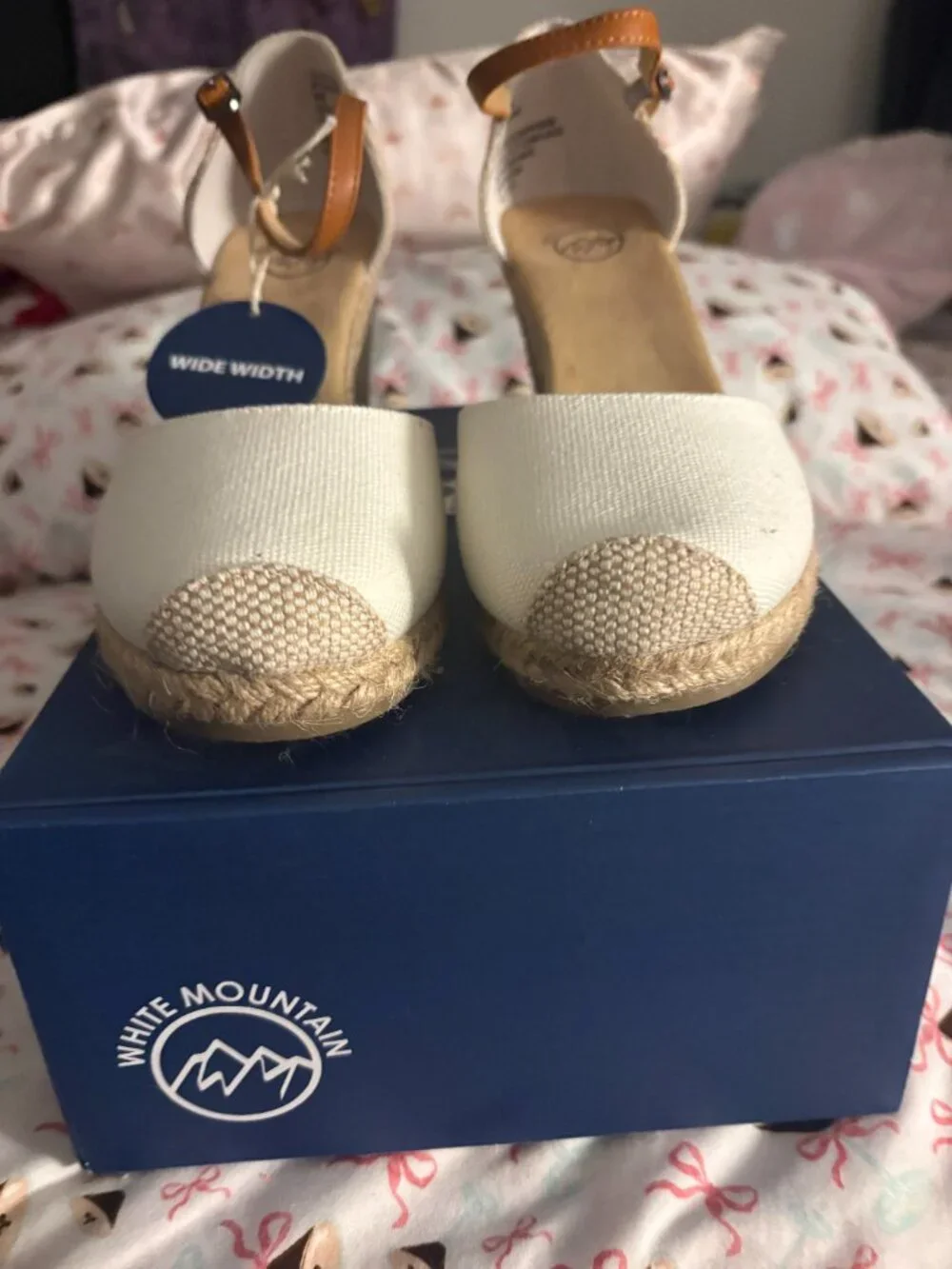 White Mountain Women's Mamba Espadrille Wedges (wide width)